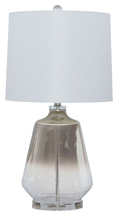 Jaslyn - Glass Table Lamp - Pearl Silver Finish