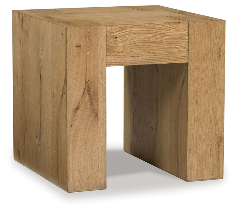 Bracken - Light Brown - Square End Table