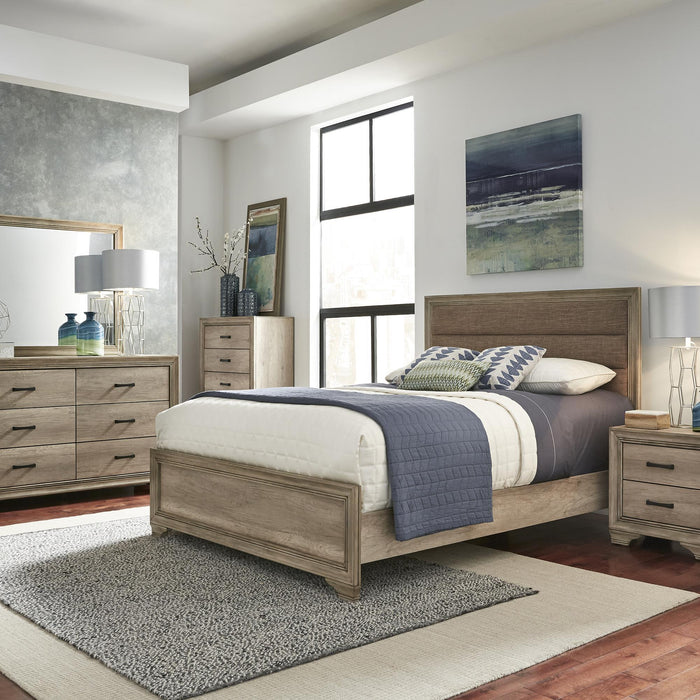 Sun Valley Queen Uph Bed, Dresser & Mirror, Chest, Nightstand