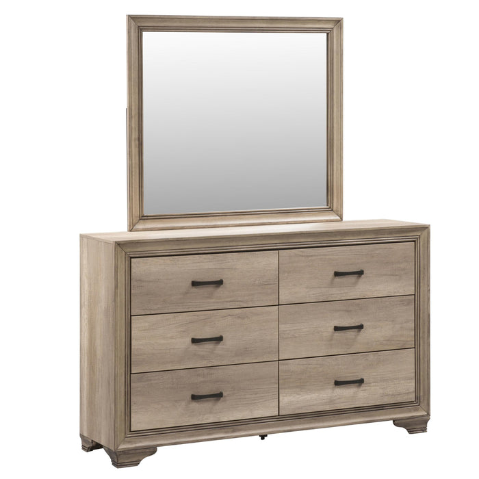 Sun Valley Queen Uph Bed, Dresser & Mirror, Chest