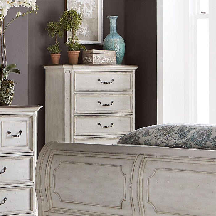 Liberty Abbey Road 5 Drawer Chest in Porcelain White