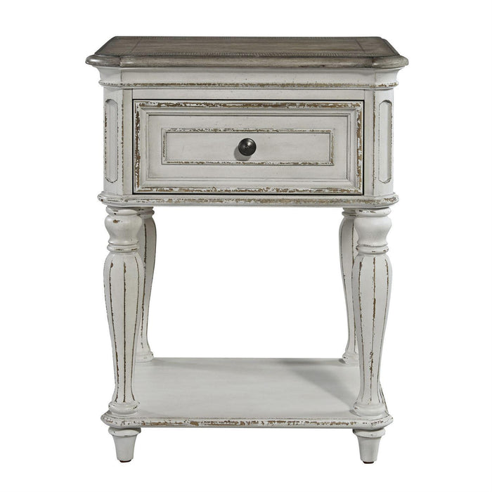 Liberty Magnolia Manor Leg Nightstand in Antique White