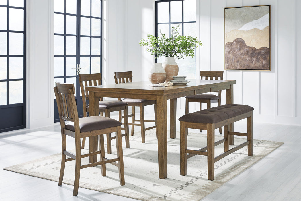 Urbinforte - Counter Height Extension Dining Table Set