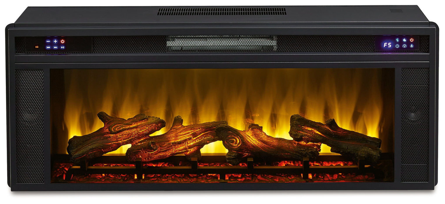Entertainment Accessories - Fireplace Insert - Rectangular - Black