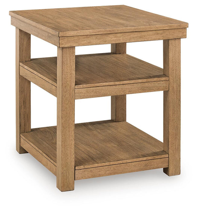 Wittenmyer - Rectangular End Table - Natural / Black