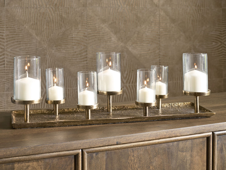 Wallmond - Antique Brass Finish - Candle Holder