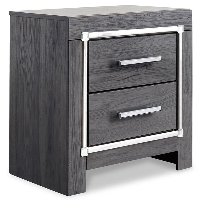 Lodanna - Two Drawer Night Stand - Gray