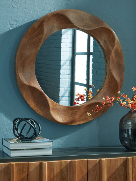 Aajon - Brown - Accent Mirror