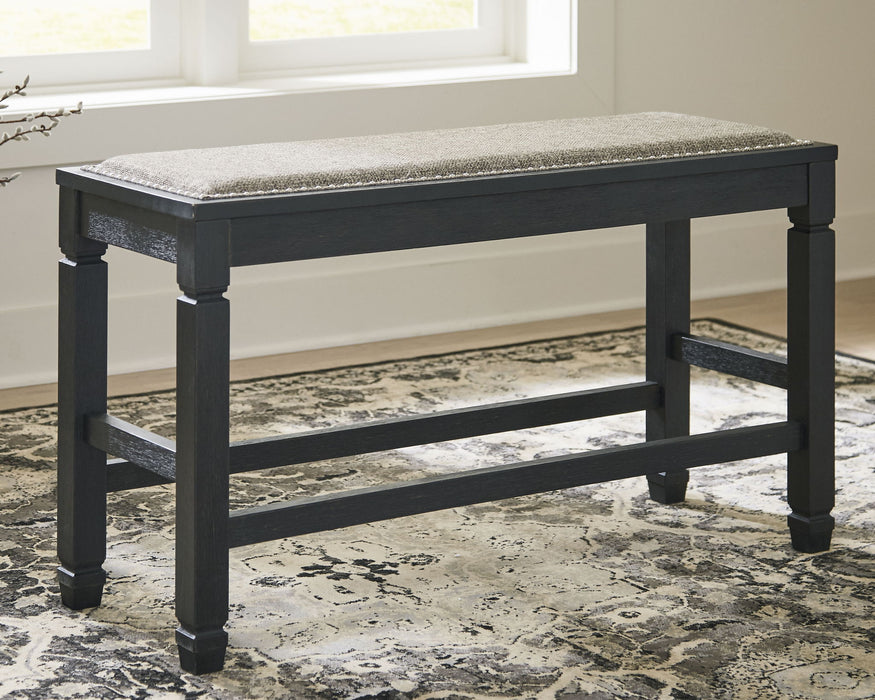 Tyler Creek - Antique Black - DBL Counter UPH Bench
