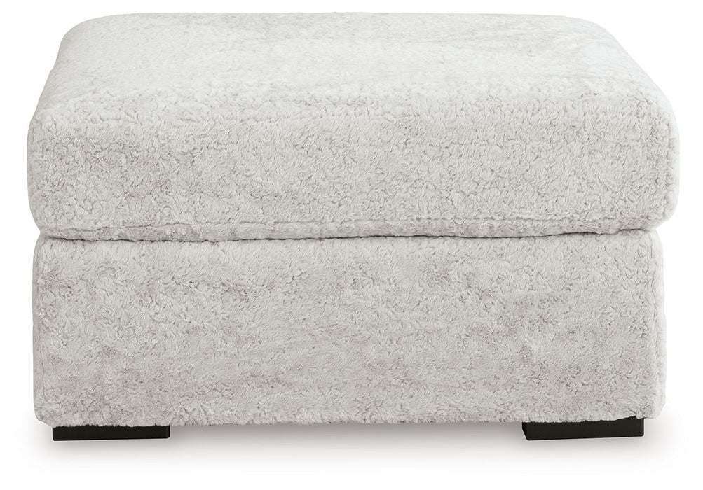 Cuddle Plush - 3 Pc. - 3-Piece Sectional, Chair And Ottoman - Arctic