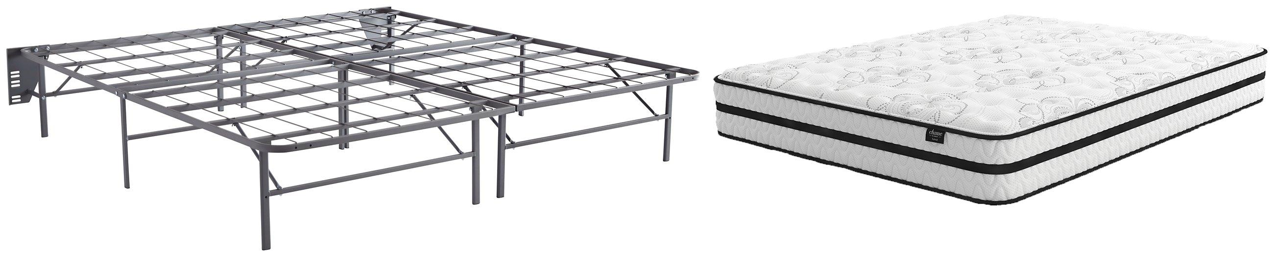 Chime 10 Inch Hybrid 2-Piece Mattress Set with Better Than A Boxspring