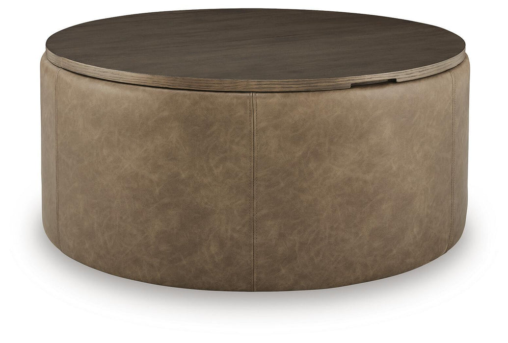 Bethanstone - Storage Ottoman - Warm Brown