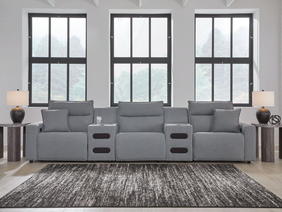 ModMax II - Salt And Pepper - Reclining Sectional